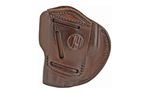 1791 Gun Leathr 4WH-5-SBR-R 1791 Gunleather 4WH5SBRR 4-Way Concealment Holster IWB/OWB Signature Brown Leath