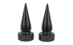 Accu-tac Llc ACCULRS-0200 Accu-Tac LRS-0200 LR-10 Spike Set Black Oxide Aluminum with Screw On Design for