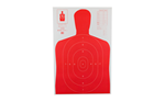 Action Targets HIGH VISIBILITY Action Target B27ERD100 High Visibility  Silhouette Paper 23" x 35" Red/White 10