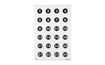 Action Targets COMMANDTRAINING Action Target VB24100 Training Military Command Circle Paper 23" x 35" Black/Whi
