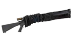 Allen TACTICAL Tac Six 13247 Tactical Rifle Sock  made of Knit with Black Finish, Silicone Trea