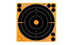 Allen EZ AIM ADHESIVE EZ-Aim 15221 Splash Reactive Target Self-Adhesive Paper Black/Orange Bullseye In