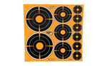 Allen EZ AIM ADHESIVE EZ-Aim 15254 Splash Reactive Target Self-Adhesive Paper Black/Orange 1"/2"/3" Bu