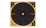 Allen EZ AIM ADHESIVE EZ-Aim 15317 Splash Reactive Target Self-Adhesive Paper Black/Orange Bullseye In