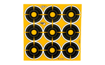Allen EZ AIM ADHESIVE EZ-Aim 15318 Splash Reactive Target Self-Adhesive Paper Black/Orange 2" Bullseye