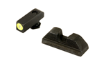 Ameriglo PROTECTOR AmeriGlo GL352 UC Set  3-Dot Tritium Green with LimeLumi Outline Front, Black Se
