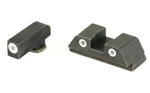 Ameriglo CLASSIC AmeriGlo GL430 Classic 3-Dot Night Sight Set Tritium Green with White Outline Fr
