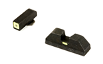 Ameriglo CAP-COMBATIVEAP AmeriGlo GL614 CAP Night Sight Set Tritium Green with LumiGreen Outline Front, B
