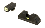 Ameriglo CAP-COMBATIVEAP AmeriGlo GL615 CAP Night Sight Set Tritium Green with LumiGreen Outline Front, B