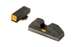 Ameriglo CAP-COMBATIVEAP AmeriGlo GL616 CAP Night Sight Set Tritium Green with Orange Outline Front, Blac