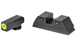 Ameriglo TROOPER AmeriGlo GL820 Trooper Set  3-Dot Tritium Green with LumiGreen Outline Front, Gr
