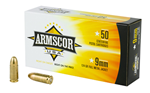 Armscor AMMO FAC9-4 ARMSCOR 9MM 124GR FMJ 50/1000