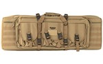 TACTICAL Rukx Gear ATICT36DGT Tactical Double Gun 36" Water Resistant Tan 600D Polyester