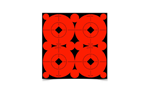 TS3 Birchwood Casey 33903 Target Spots  Self-Adhesive Paper Black/Orange 3" Bullseye