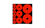 TARGETSPOTASSOR Birchwood Casey 33928 Target Spots  Self-Adhesive Paper Black/Orange Bullseye 60