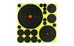 SHOOT-N-C Birchwood Casey 34018 Shoot-N-C Variety Pack Self-Adhesive Paper Black/Yellow 20