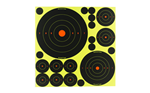 DTK Birchwood Casey 34208 Shoot-N-C Variety Pack Bullseye Adhesive Paper Target 4 Pe