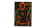 SHOOT-N-C Birchwood Casey 34645 Shoot-N-C Bad Guy Self-Adhesive Paper Handgun Black/Red Si