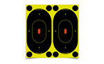 B24-12 Birchwood Casey 34710 Shoot-N-C  Self-Adhesive Paper Handgun Black/Yellow 2- 7"