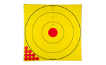 SHOOT-N-C Birchwood Casey LRBET5PK Long Range  Adhesive Paper Rifle Black/Yellow Bullseye