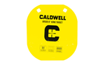 Caldwell 1116703 Gong  8" Yellow AR500 Steel 0.38" Thick Hanging