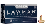 Cci/speer SPEER LAWMAN Speer Ammo 53652 Lawman  40 S&W 180 gr Total Metal Jacket (TMJ) 50 Bx/ 20 Cs