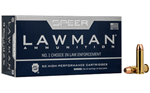 Cci/speer SPEER LAWMAN Speer Ammo 53750 Lawman  38 Special +P 158 gr Total Metal Jacket (TMJ) 50 Bx/ 20