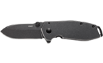 Columbia River  CRKT 2493 SQUID Assisted 2.37" Folding Drop Point Plain Black Stonewashed 8Cr14M