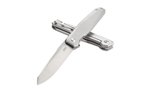 Columbia River FACET SILVER CRKT K230XXP Facet  3.37" Folding Sheepsfoot Plain Satin D2 Steel Blade/ Stainle