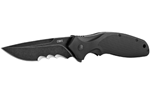 Columbia River SHENANIGAN CRKT K800KKP Shenanigan  3.35" Folding Drop Point Veff Serrated Black Stonewashe