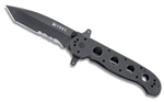Columbia River  CRKT M16-14SFG M16 14SFG 3.99" Folding Tanto Veff Serrated Black Teflon Coated 4