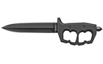 CHAOSDOUBLEEDGE Cold Steel CS-80NTP Chaos Double Edge 7.50" Fixed Plain Black SK-5 High Carbon B