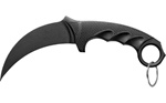 FCX KARAMBIT Cold Steel CS-92FK FGX  4" Fixed Plain Karambit Black Griv-Ex Blade/Black Griv-E