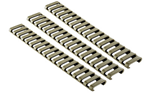 Ergo Grip EXTRAILLENGTHPR Ergo 1373DE Low-Pro Ladder Rail Covers Rifle 18 Slot Dark Earth Rubber 3 Pack