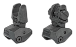 Fabrique D' Armes De Grande Precision FABFX-FRBSKIT FAB Defense FX-FRBSKIT Front/Rear Flip Up Sights  AR-15, M4, M16 Folding Black