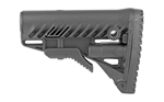 Fabrique D' Armes De Grande Precision  FAB Defense FX-GLR16B GLR-16 Buttstock Matte Black Synthetic Fixed Storage Compa