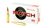 Hornady Mfg Co MATCH Hornady 8097 Match  308 Win 168 gr Boat-Tail Hollow Point Match 20 Bx/ 10 Cs