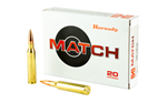 Hornady Mfg Co MATCH Hornady 8230 Match  338 Lapua Mag 250 gr Hollow Point Boat-Tail (HPBT) 20 Bx/ 6