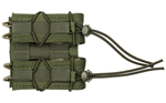 PISTOL TACO High Speed Gear 11PT02OD TACO Mag Pouch Double Style made of Nylon with OD Green