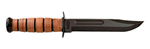 Kabar KA-BAR Ka-Bar 1217 USMC Fight/Utility 7" Fixed Clip Point Plain Black 1095 Cro-Van Blad