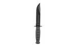 Kabar KA-BAR Ka-Bar 1257 Short Fight/Utility 5.25" Fixed Clip Point Part Serrated Black 1095