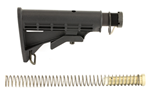 Lbe Unlimited COMPLETESTOCKKI LBE Unlimited MILSTKKT Complete Mil-Spec Stock Kit  6 Position Black Synthetic f