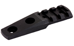 Magpul Industri RAILLIGHTMOUNT Magpul MAG588-BLK M-LOK Cantilever Rail/Light Mount  Aluminum Anodized Black 3.5