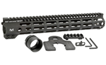 GEN 4 M-SERIES Midwest Industries MIG4M12625 Tactical G4M Handguard AR-15 Black Hardcoat Anodiz