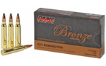 Pmc BRONZE PMC 223SP Bronze  223 Rem 55 gr Pointed Soft Point (PSP) 20 Bx/ 40 Cs