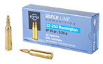 PRVI Partizan RIFLE PPU PP22250 Standard Rifle 22-250 Remington 55 GR Soft Point (SP) 20 Bx/ 10 Cs