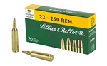 RIFLE Sellier & Bellot SB22250B Rifle  22-250 Rem 55 gr Soft Point (SP) 20 Bx/ 25 Cs