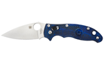 Spyderco MANIX 2 C101PBL2 SPYDERCO MANIX2 BLUE FRCP PLAIN