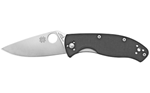 TENACIOUS Spyderco C122GP Tenacious  3.39" Folding Drop Point Plain 8Cr13MoV SS Blade Blac