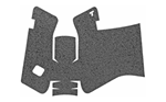 Talon Grips Inc RUBBER Talon Grips 380R Adhesive Grip  Textured Black Rubber for Glock 17,19x,22,24,31,